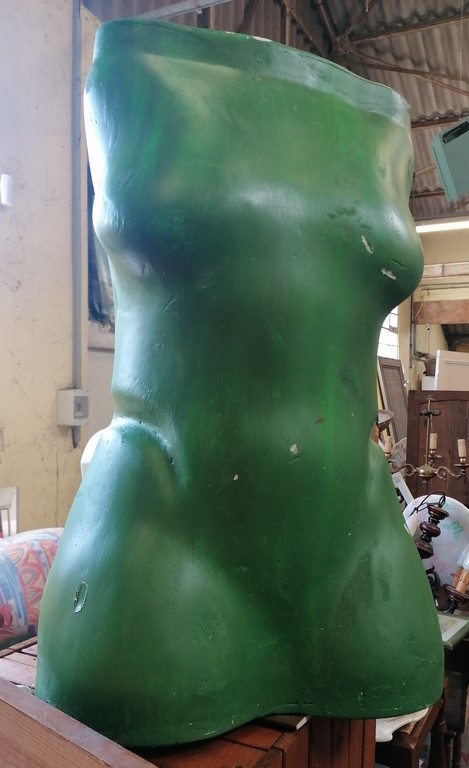 Statue buste vert en polystyrène
