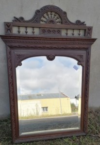 Grand miroir de style breton