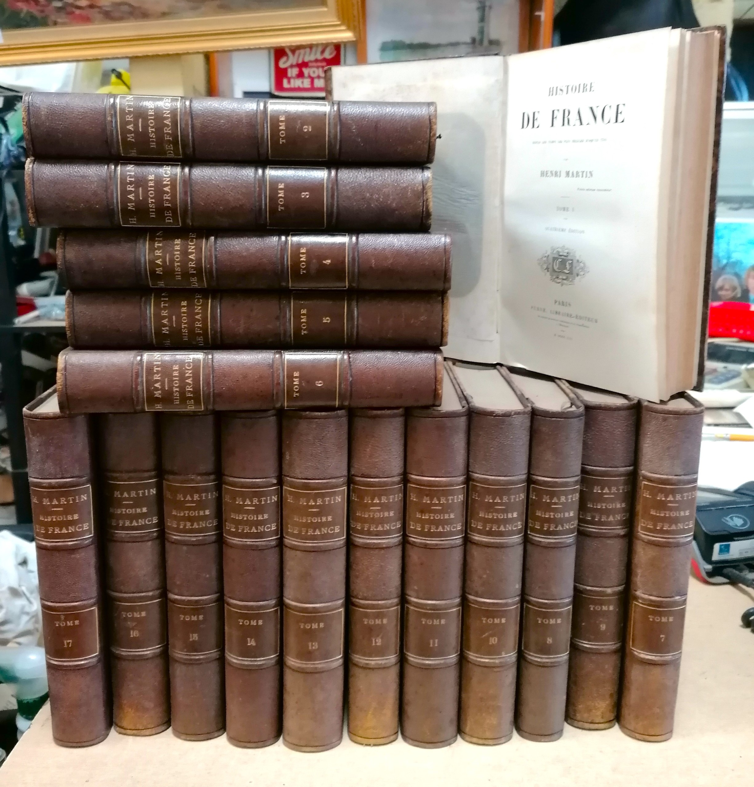 Histoire de France par Henri MARTIN en 17 volumes parus en 1861