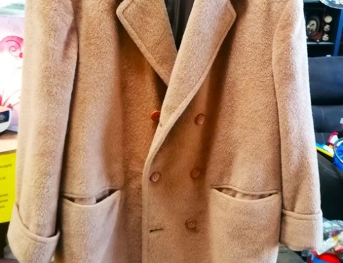 Manteau en laine beige