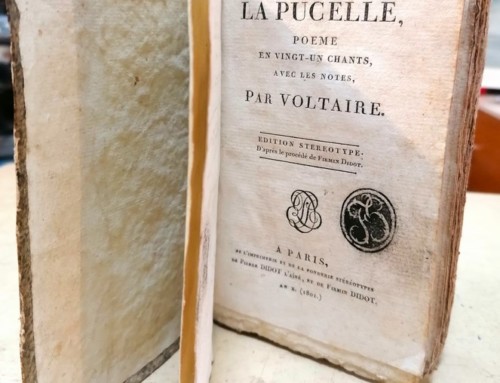 Livre « La Pucelle » poème en vingt-et-un chants par VOLTAIRE paru en l’an x (1801)
