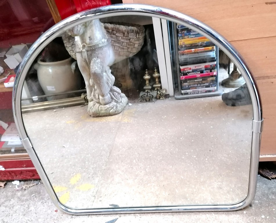 Miroir contour métal