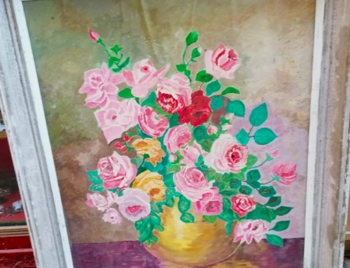 Peinture de bouquet signé J. JACQ