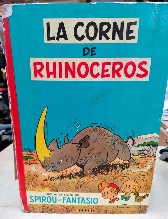 BD édition originale de Spirou la corne de rhinocéros parue en 1955