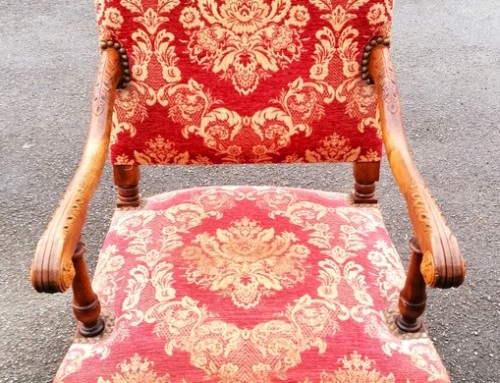 Grand fauteuil assise tapissée