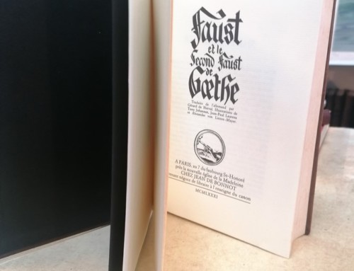 Livre Faust et le second Faust de GOETHE aux éditions Jean de BONNOT