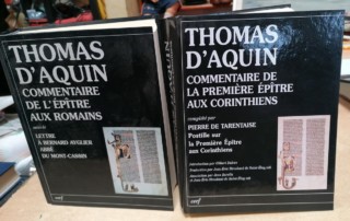 livres THOMAS D'AQUIN commentaires