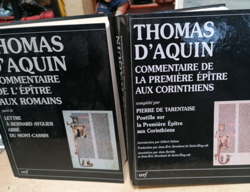 livres THOMAS D’AQUIN commentaires