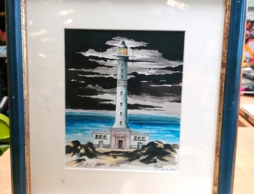 Peinture Phare de l’île de Sein par M Forey