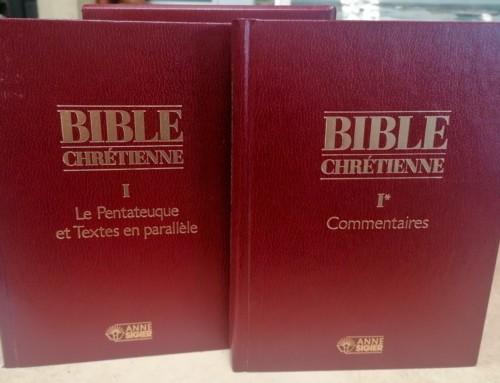 Bible chrétienne I & I* édition Anne Sigier