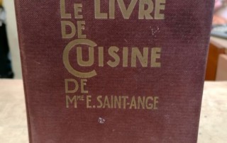 Livre de cuisine de Mme E. SAINT-ANGE