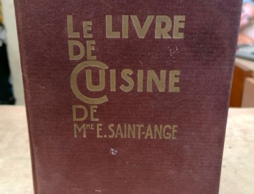 Livre de cuisine de Mme E. SAINT-ANGE