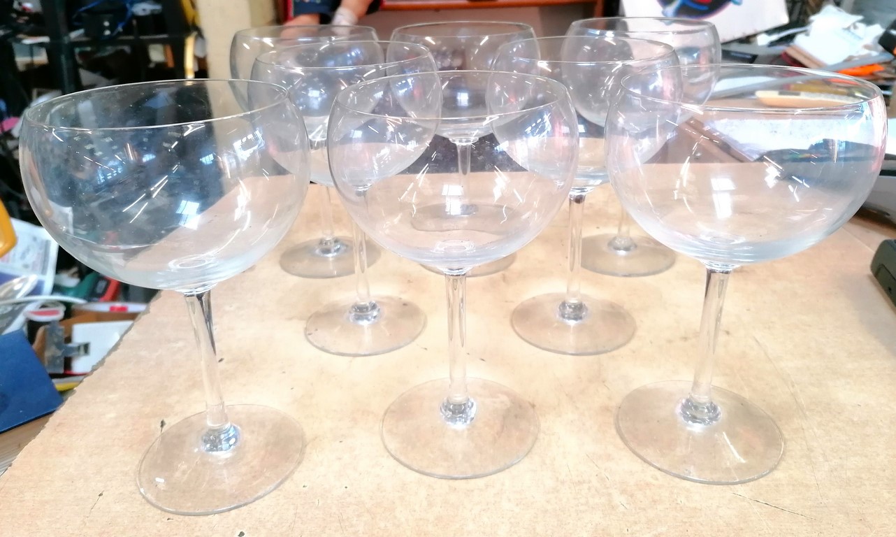 Grands verres à vin x 8