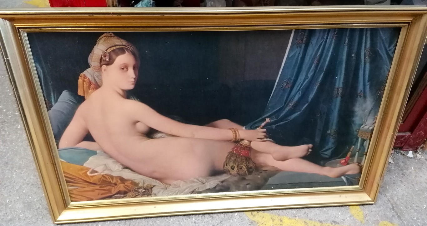 Cadre repro la grande odalisque d'Ingres