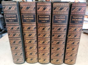 Mémoires de Talleyrand en 5 volumes