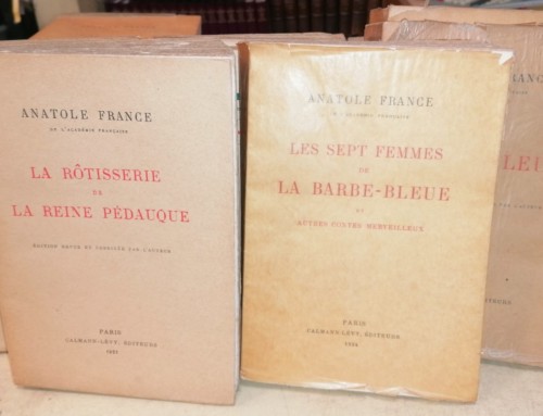 Ensemble de livres en éditions numérotées de Anatole France