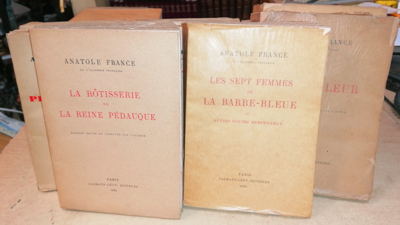 Ensemble de livres en éditions numérotées de Anatole France