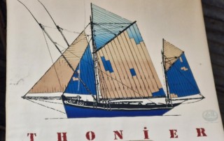 Grande toile avec impression d'un Thonier
