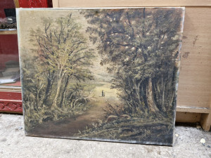 Peinture paysage fin XIXème