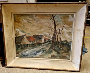Pastel de paysage rural