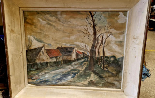 Pastel de paysage rural