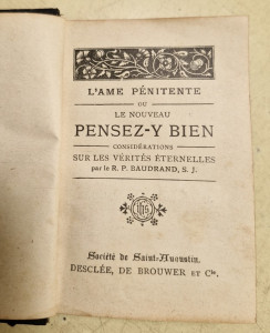 Livre religieux "Le Nouveau Pensez-y bien" par le R.P. BAUDRAND