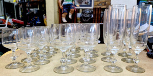 Séries de verres à pied