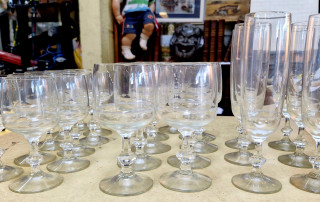 Séries de verres à pied