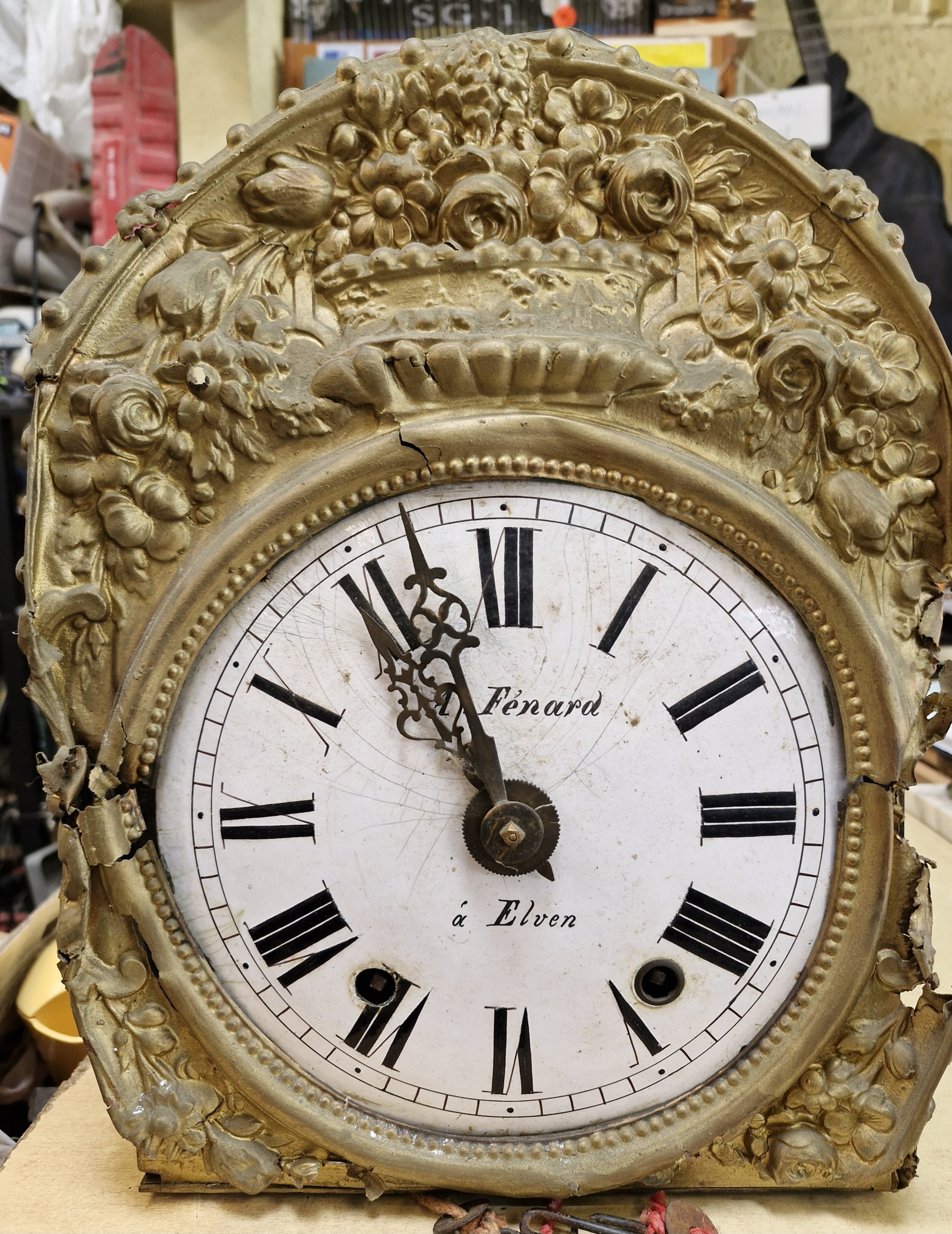 Pendule d'horloge comtoise