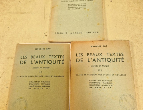Les beaux textes de l’antiquité en 3 volumes par Maurice RAT chez Nathan