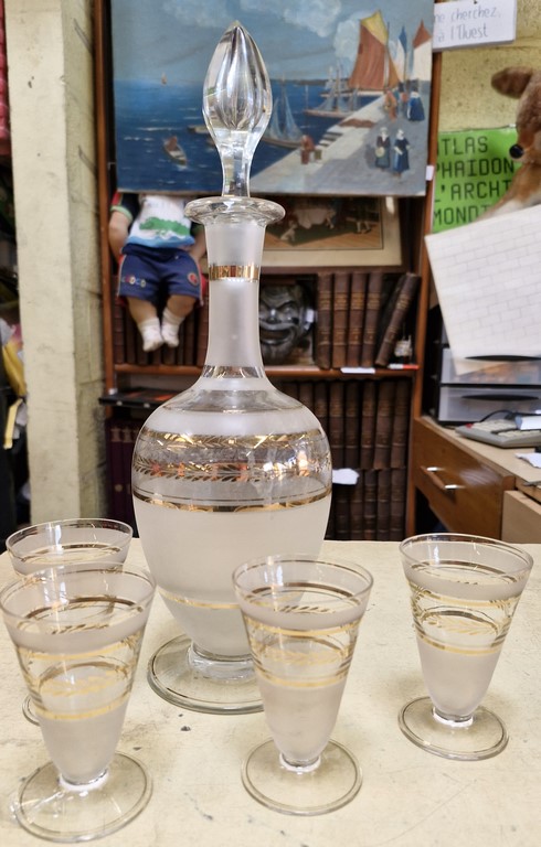 Service à liqueur en verre