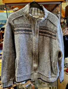 Veste grise en laine