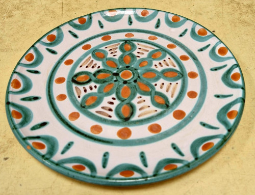 Plat en céramique de Vallauris signé A. FAZIO