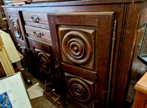 Buffet bas de style breton néo-rustique