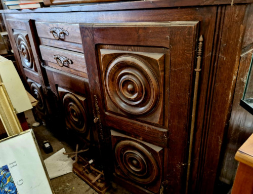 Buffet bas de style breton néo-rustique