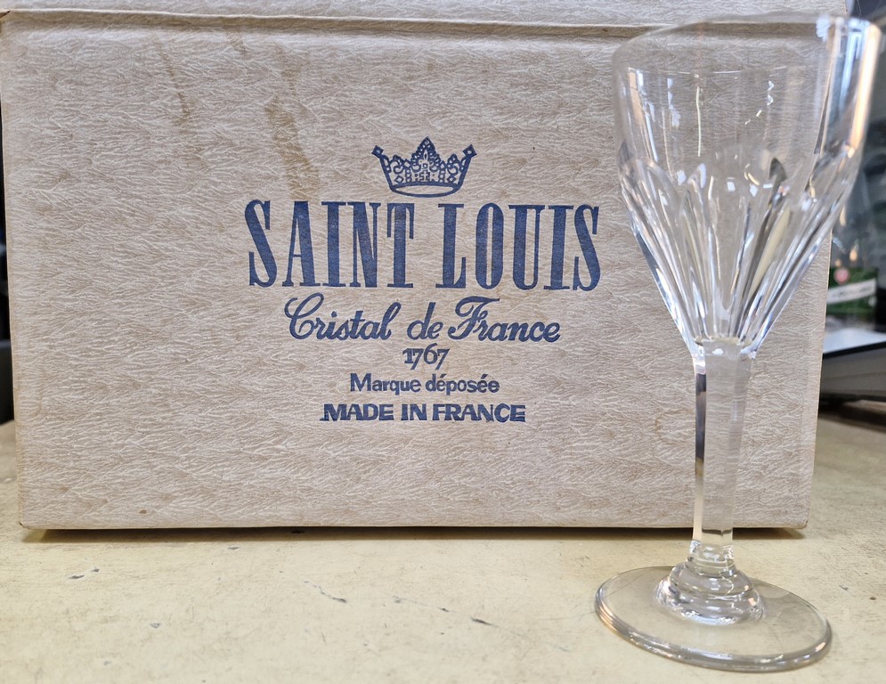 Verres à vin en cristal de Saint Louis x 6 modèle BRISTOL N°4