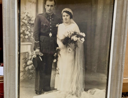 Cadre photo ancienne de mariage