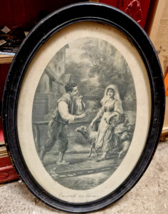 Cadre oval repro ancienne