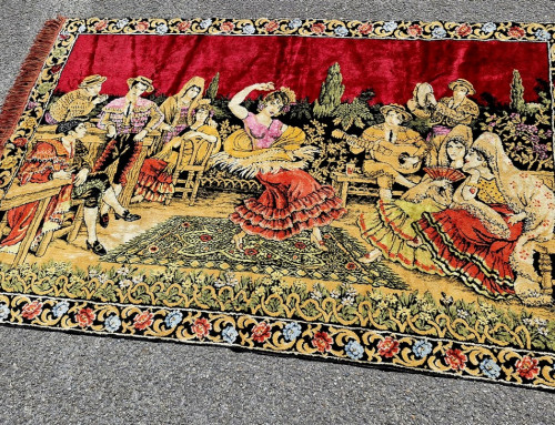 Tapis représentation d’une scène espagnole