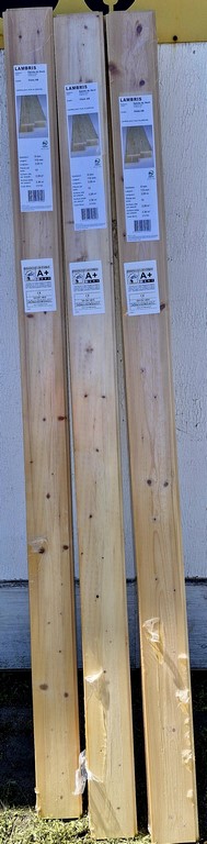 Lot de 3 paquets de lambris neuf