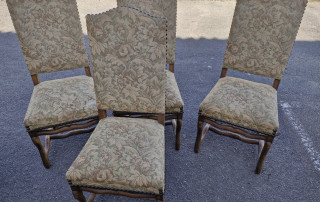 Lot de 4 chaises tapissées