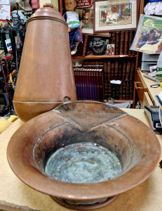 Fontaine murale en cuivre