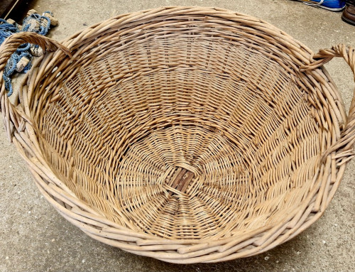 Grand panier en rotin