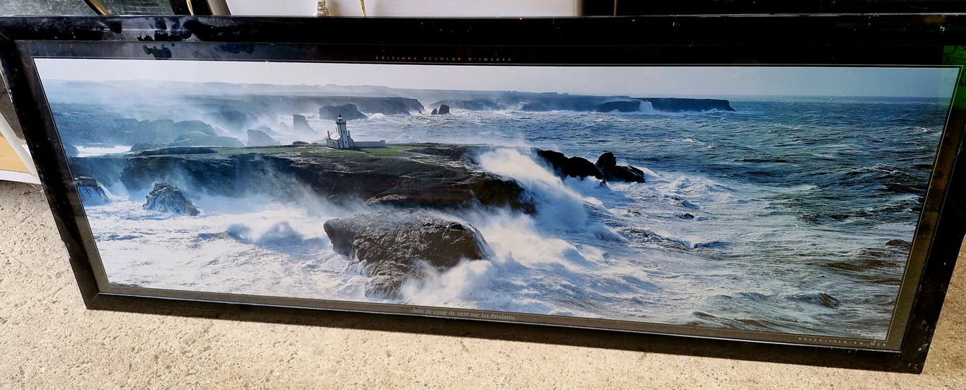 Grand cadre "Belle Ile En Mer les Poulains" par Plisson