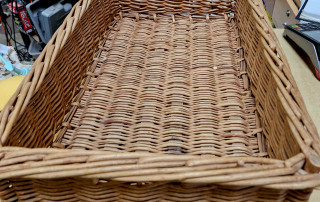 Panière en rotin