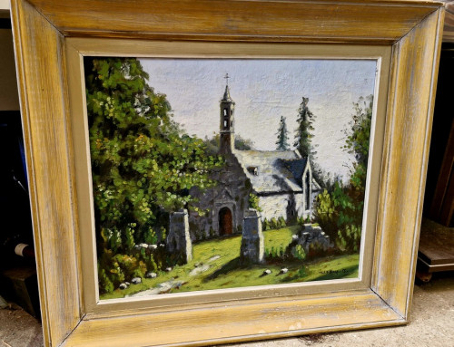 Peinture de chapelle bretonne par H. Le Bars