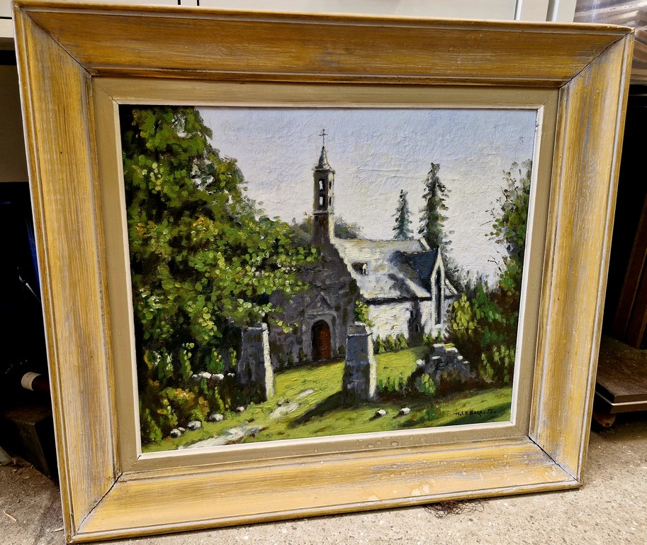 Peinture de chapelle bretonne par H. Le Bars