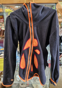 Veste népalaise noire et orange