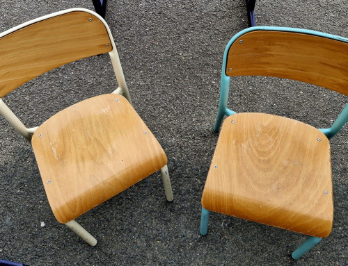 Chaise enfant bois et métal
