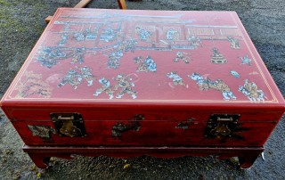Coffre table basse chinois